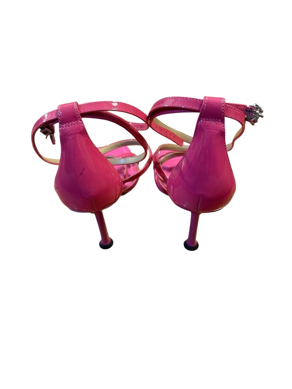 Michael Kors Hot Pink Strappy Lace-Up Heels - Picture 4 of 7